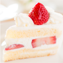 Strawberry sponge cakes