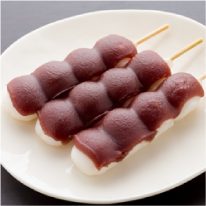 Rice dumplings with sweet bean paste